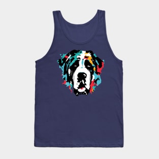 Saint Bernard Alpine Spaniel Poster Art Tank Top